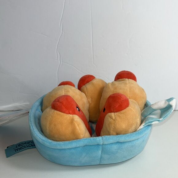 Emotional Support Hot Dogs 5pc Plush Set NWT - Picture 7 of 13